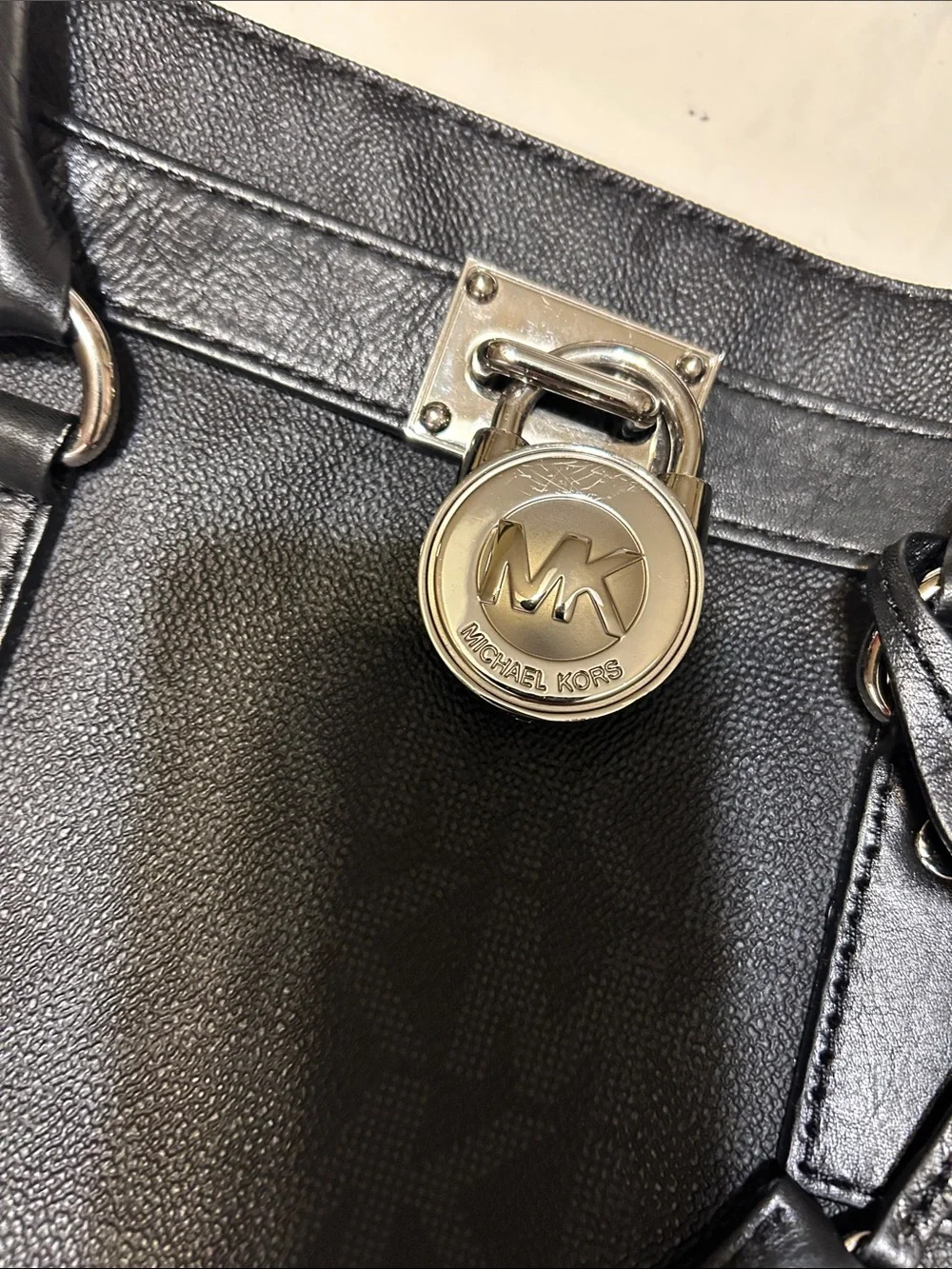 MICHAEL Michael Kors Black Satchel with Gold Hardware - Picture 3 of 13